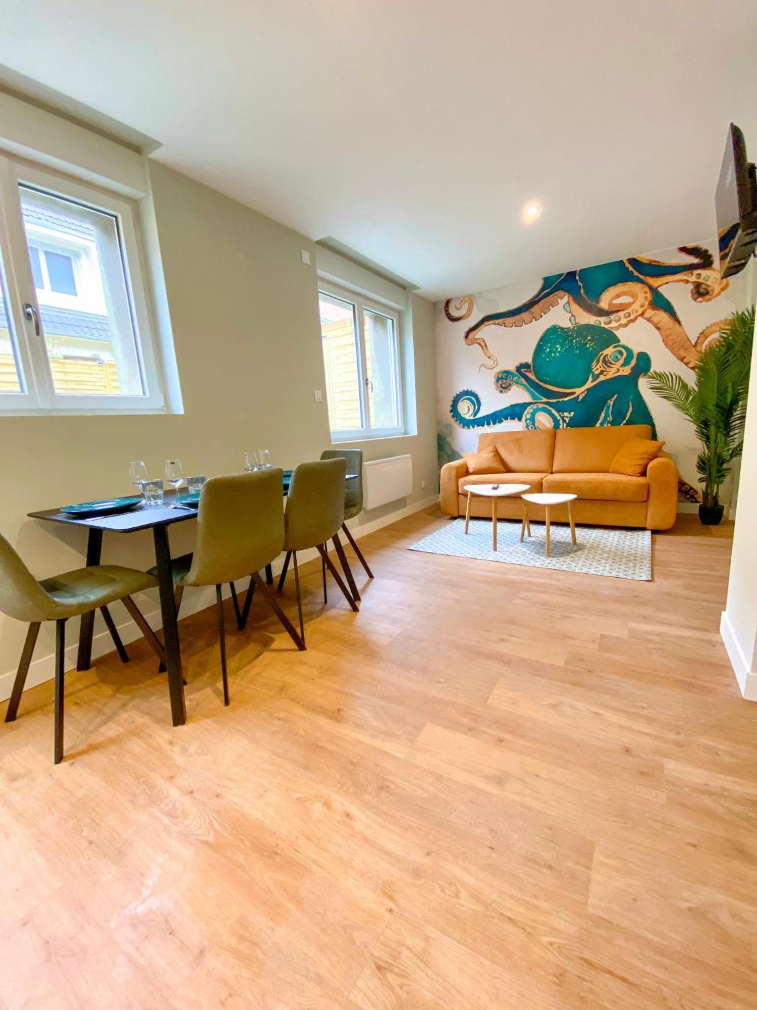 L'Octopus - Appartement 2 Adultes 2 Enfants Jardin, Proche Centre Et Plage Le Portel Eksteriør bilde